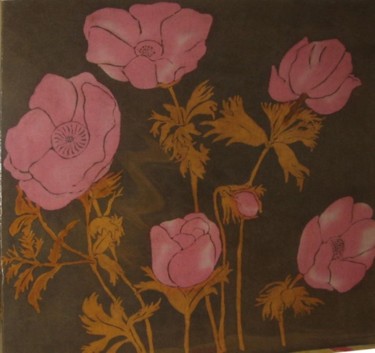 "Pink Flowers" başlıklı Tablo Pavni tarafından, Orijinal sanat