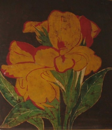 Painting titled "Yellow Canna" by Pavni, Original Artwork