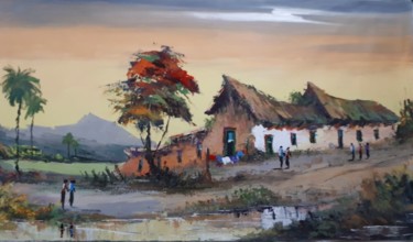 Pintura intitulada "Brasil em paisagem" por Batista, Obras de arte originais, Acrílico