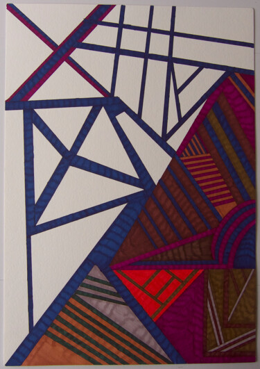 Drawing titled "Ouvert" by Batsheva Gozland, Original Artwork, Marker