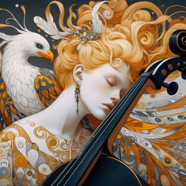 Arte digital titulada "Olivia in harmony" por Batuhan Gözüaçık, Obra de arte original, Imagen generada por IA