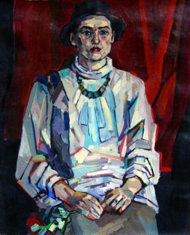 Картина под названием "Настя" - Александр Батурин, Подлинное произведение искусства