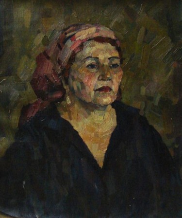 Картина под названием "Портрет женщины" - Александр Батурин, Подлинное произведение искусства