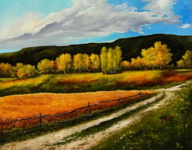 Colorful autumn Peinture intitulée "Colorful autumn" par Oleg Baulin, Œuvre d'art originale, Huile