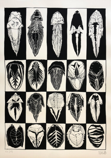 Printmaking titled "Les Insectes" by Bault, Original Artwork, Digital Print