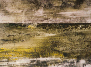 Peinture intitulée "le-desert-commence-…" par Jean Claude Baumier ( Maître Pastelliste, Œuvre d'art originale