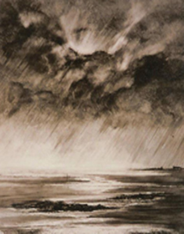Painting titled "orage-en-vue-70x50.…" by Jean Claude Baumier ( Maître Pastelliste, Original Artwork