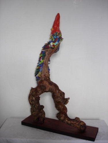 Sculpture intitulée "l oiseau" par Desmaison, Œuvre d'art originale, Bois