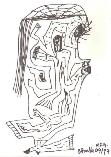 Drawing titled "da_214_bavella.jpg" by Laurent Bavella, Original Artwork