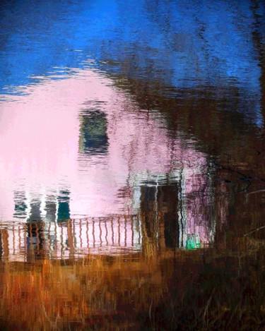 Photographie intitulée "Little Pink House" par Bavosi Photoart, Œuvre d'art originale, Photographie numérique