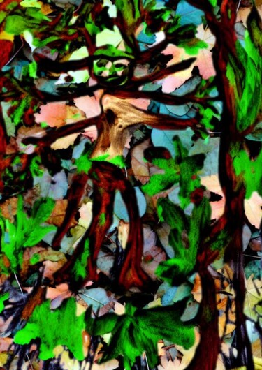 Arts numériques intitulée "The green man" par Baxter Paisley, Œuvre d'art originale, Image générée par l'IA