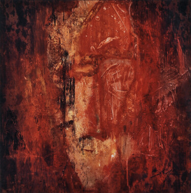 Peinture intitulée "Cherchez ma Face" par Baya, Œuvre d'art originale, Huile