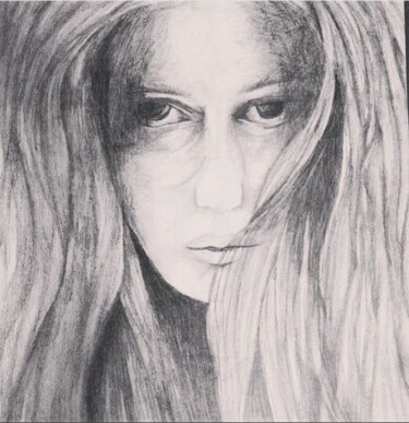 Drawing titled "Depth" by Bayan Baaj, Original Artwork, Pencil