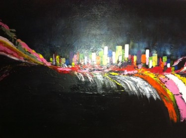 Peinture intitulée "Tsunami" par Valérie Baylard, Œuvre d'art originale, Acrylique