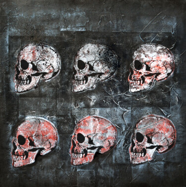 Malerei mit dem Titel "Memento mori" von Bayonas, Original-Kunstwerk, Tinte
