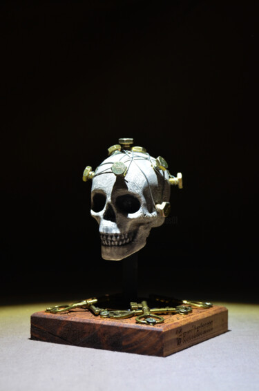 Sculpture titled "VANITAS 08" by Bayonas, Original Artwork, Wood