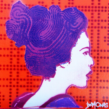 Картина под названием "Geiko 07" - Bayonas, Подлинное произведение искусства, Рисунок распылителем краски