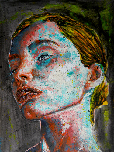 "Portrait PS 109 Ver…" başlıklı Tablo Bazévian Delacapucinière tarafından, Orijinal sanat, Petrol
