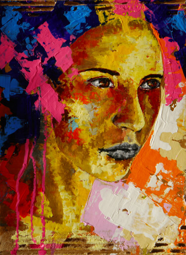 Ζωγραφική με τίτλο "Confusion & Face C…" από Bazévian Delacapucinière, Αυθεντικά έργα τέχνης, Λάδι