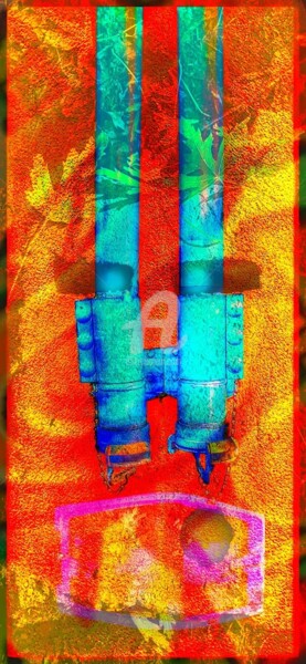 Фотография под названием "Jésus" - Bazoocat, Подлинное произведение искусства, Манипулированная фотография