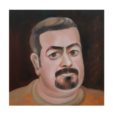 Peinture intitulée "self portrait" par Balucharan Us, Œuvre d'art originale, Huile