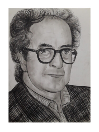 Drawing titled "Portrait of a great…" by Balucharan Us, Original Artwork, Pencil
