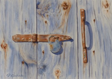 Peinture intitulée "Trésor caché" par Bernard Camborde, Œuvre d'art originale, Aquarelle