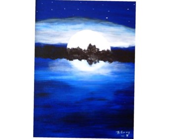 Painting titled "Moonlight Enchantme…" by B.Corey, Original Artwork