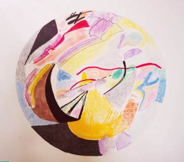 Peinture intitulée "REFLET 6" par Béatrice De Sayve, Œuvre d'art originale, Gouache