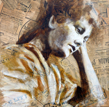 "Judd" başlıklı Kolaj Bernard Des Roseaux tarafından, Orijinal sanat, Kâğıt