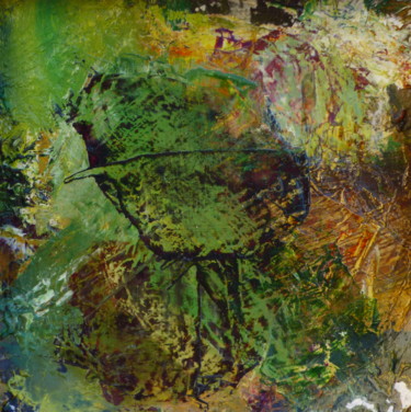 Peinture intitulée "Petite abstraction 1" par Bernard Des Roseaux, Œuvre d'art originale, Huile Monté sur Panneau de bois