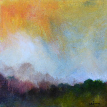 제목이 "Paysage Imaginaire…"인 미술작품 Bernard Des Roseaux로, 원작, 기름 나무 들것 프레임에 장착됨