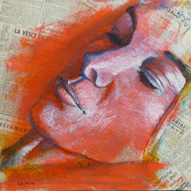 Картина под названием "SANDRA" - Bernard Des Roseaux, Подлинное произведение искусства, Чернила Установлен на Деревянная рам…