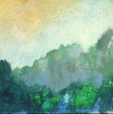 Painting titled "Paysage Imaginaire…" by Bernard Des Roseaux, Original Artwork, Oil