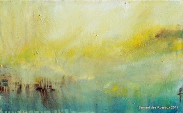 Painting titled "Bord de mer abstrai…" by Bernard Des Roseaux, Original Artwork, Acrylic