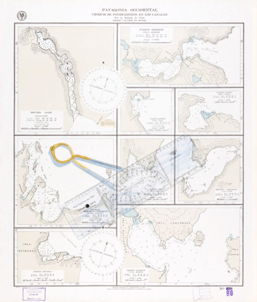 Peinture intitulée "Navigation" par Benoit Donne, Œuvre d'art originale, Encre