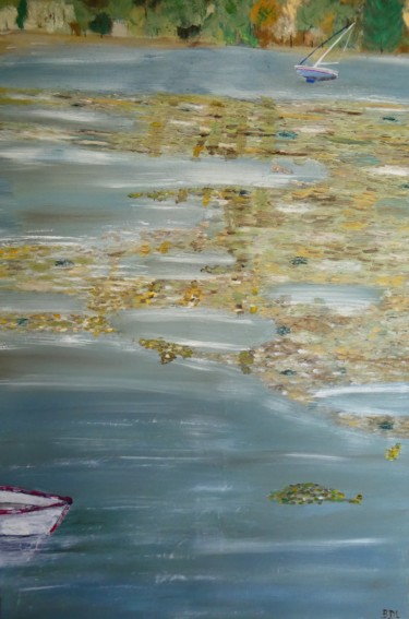 Peinture intitulée "Marée basse" par Benedicte De Crépy Dubarry, Œuvre d'art originale, Huile