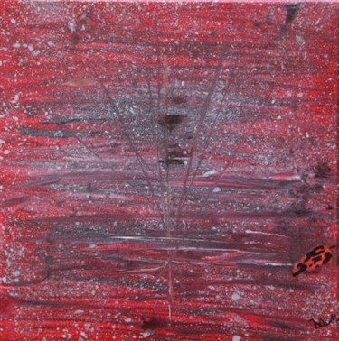 Peinture intitulée "rouge 2" par Bdum, Œuvre d'art originale