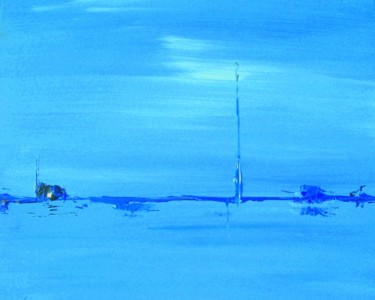 Peinture intitulée "bleu2-12.jpg" par Bdum, Œuvre d'art originale