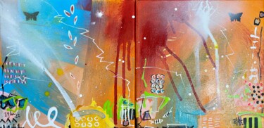 Schilderij getiteld "Missing home No.3" door Bea Schubert, Origineel Kunstwerk, Acryl