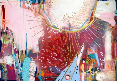 Картина под названием "Home Is Paradise No…" - Bea Schubert, Подлинное произведение искусства, Акрил Установлен на Деревянна…