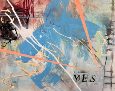 Peinture intitulée "YES No.6 - Inspired…" par Bea Schubert, Œuvre d'art originale, Acrylique Monté sur Châssis en bois