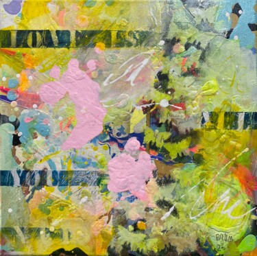 Картина под названием "Love Is All You Nee…" - Bea Schubert, Подлинное произведение искусства, Акрил Установлен на Деревянна…