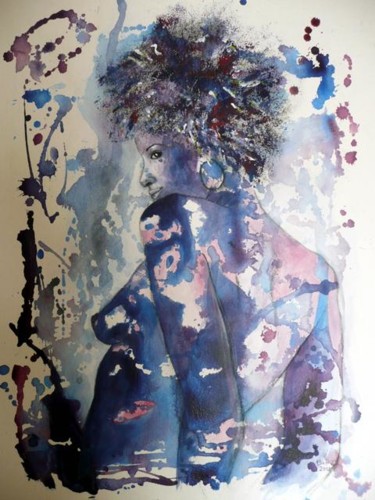 Peinture intitulée "Audrey" par Béatrice Cassar, Œuvre d'art originale, Huile