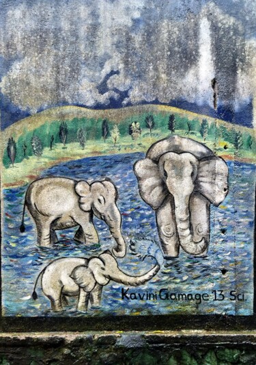 Photography titled "Elephant 5" by Benoit Van Canneyt, Original Artwork, Digital Photography