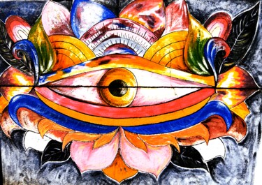Fotografia intitolato "Sri Lanka " Eye Of…" da Benoit Van Canneyt, Opera d'arte originale, Fotografia digitale