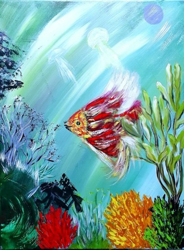 Painting titled "aquar.jpg" by Beata Dautrey, Original Artwork, Acrylic