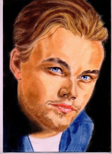 Dessin intitulée "Leonardo Di Caprio" par Beam, Œuvre d'art originale