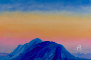 Картина под названием "Inspiration Mont-Ve…" - Beame, Подлинное произведение искусства, Масло