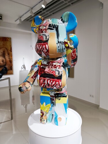 Skulptur mit dem Titel "Bearbrick 1000% Jea…" von Bearbrick, Original-Kunstwerk, Kunststoff